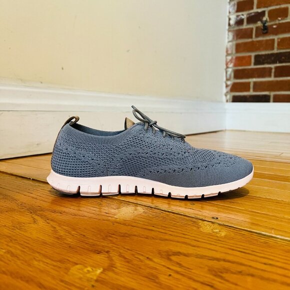 Cole Haan ZERØGRAND Wingtip Oxford Size 8 B Ironstone Stitchlite™-Peach - Picture 3 of 16